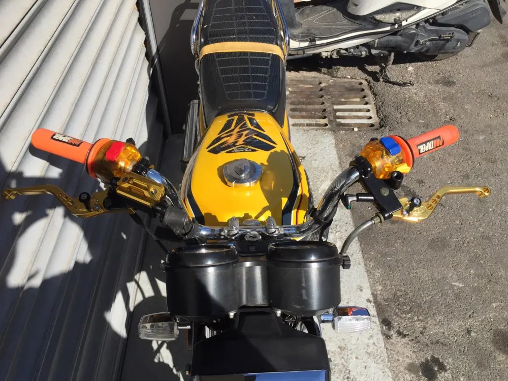 Универсальный Мотоцикл тормозные рычаги рычаг сцепления forSUZUKI GSX250 GSX550 GSX600 FJ FV GN72A