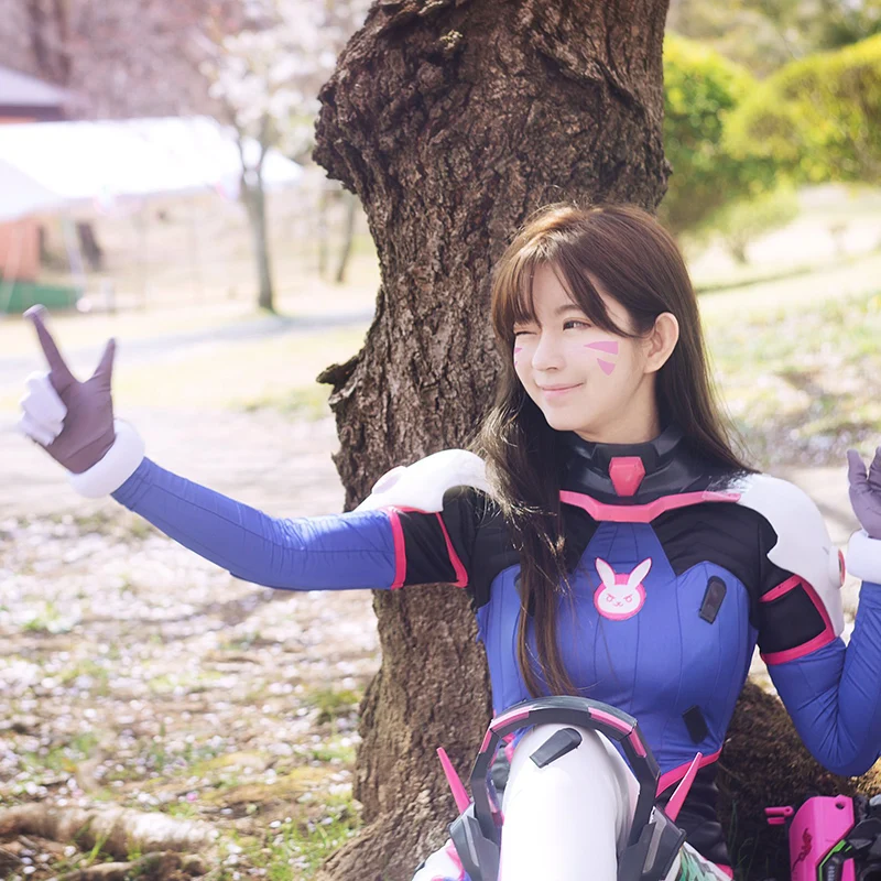 Игра Overwatch Dva Косплей Костюм 3D печать Дамская и женская одежда D VA Дамский Косплей два зентай личра Dva бодису
