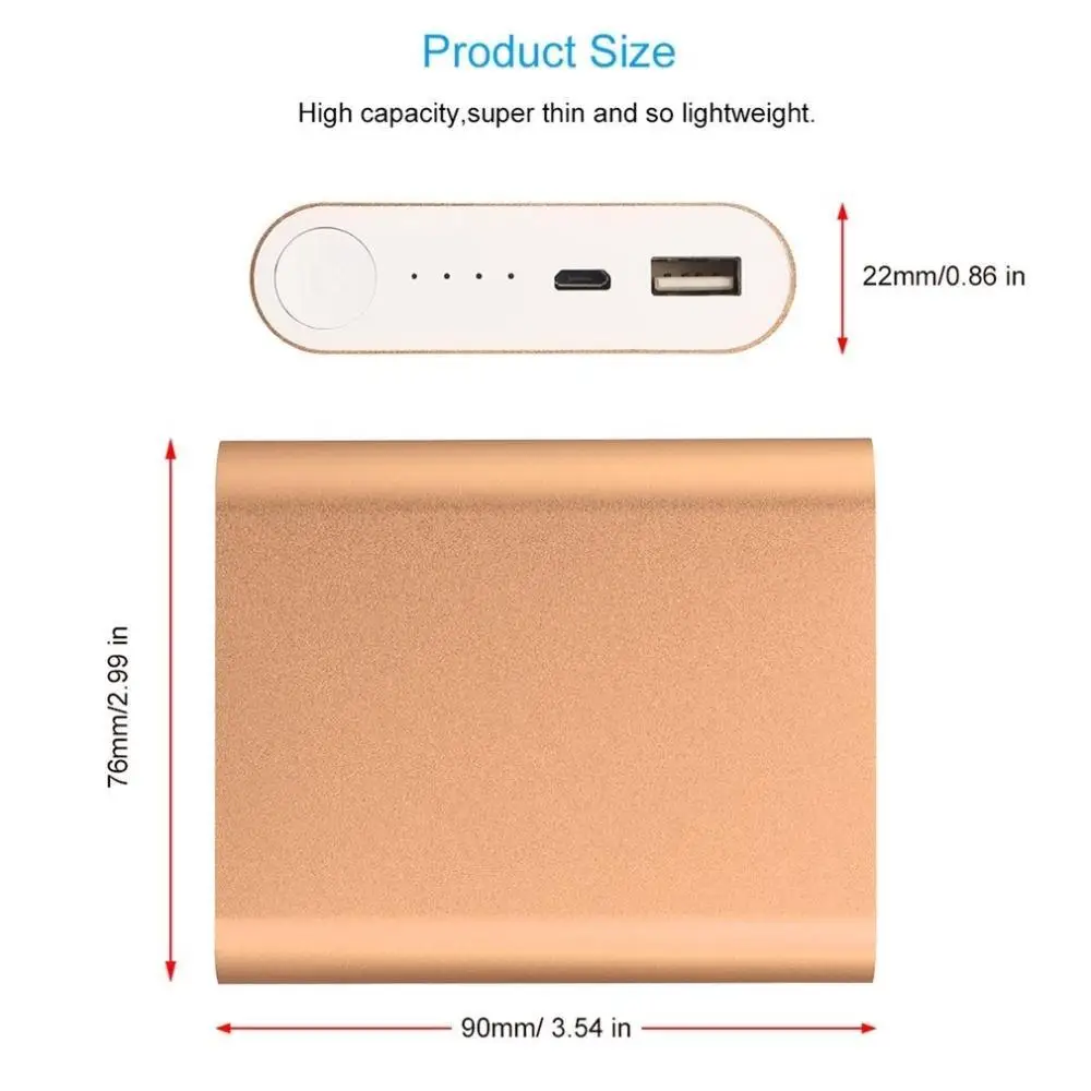 10000 мАч ЖК Быстрая зарядка 3 0 двойной USB внешний аккумулятор для iPhone X 8 7 6 samsung S9 S8
