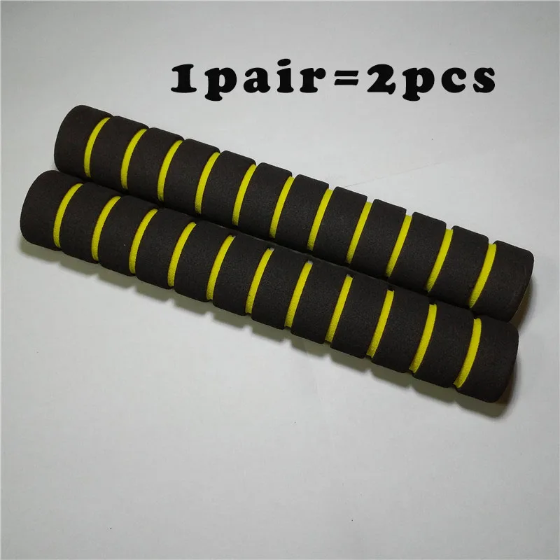 YELLOW 1PAIR 2 шт./лот Нескользящая губка для велосипеда и мотоцикла - Цвет: YELLOW 1PAIR