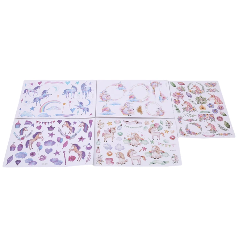 Супер милые Мультяшные Единорог серии наклейки для ноутбука украшения DIY ручные