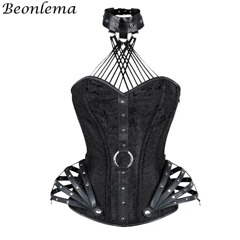 Корсет женский в готическом стиле Beonlema из искусственной кожи цвет