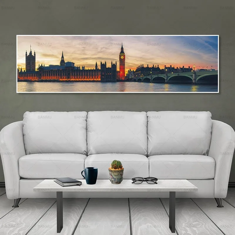 Длинная картина в скандинавском стиле настенное художественное изображение с