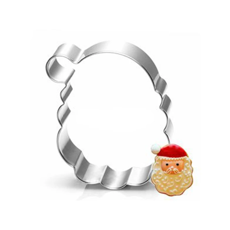 

Christmas Egg Fruit Cookie Cutter Tools Christmas Bakeware Set Metal Dessert Decoration Biscuit Press Stainless Steel Fondant