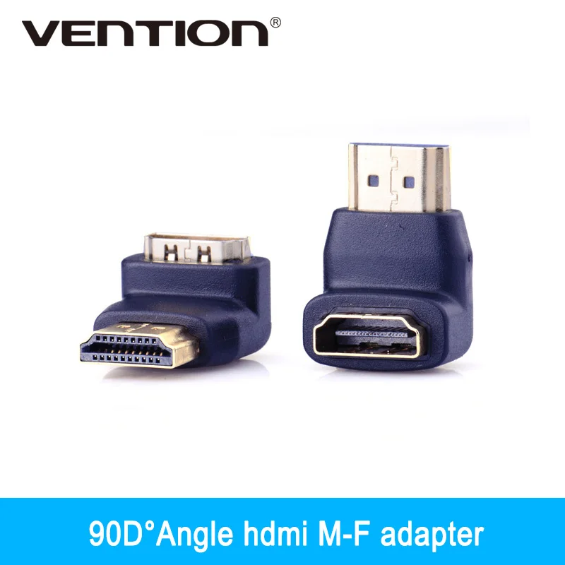 Vention! Высококачественный hdmi male HDMI female прямоугольный Узкий адаптер 1080p угол обзора