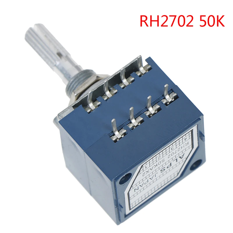 

50K ALPS RH2702 двойной потенциометр, громкость 50KAX2 щелевой японский поворотный переключатель 8Ppin