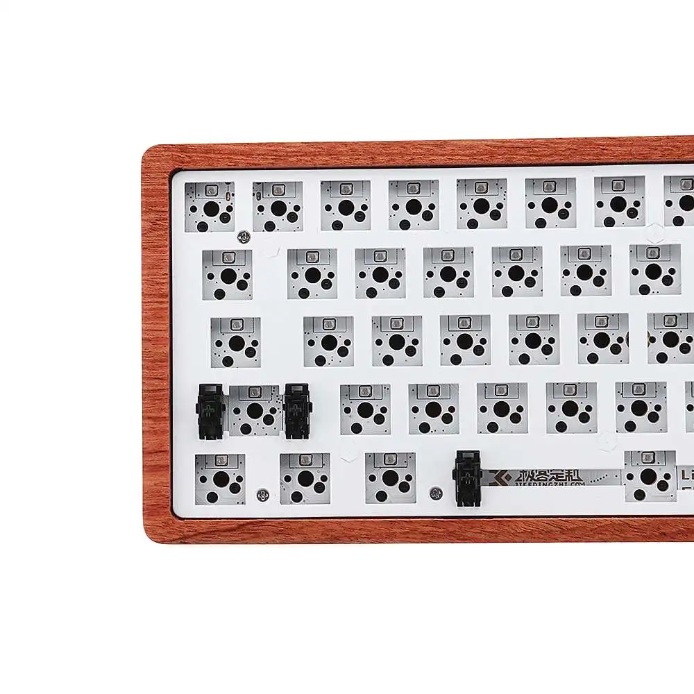 Geek заказной GK61 [Деревянный чехол версия] Горячая замена 60% RGB клавиатура заказной комплект PCB Монтажная пластина