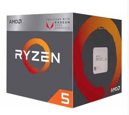 Новый AMD Ryzen 5 2400G R5 2400 г с Radeon RX Vega 11 Графика 4 Core Вентилятор охлаждения 3 6G 65 W
