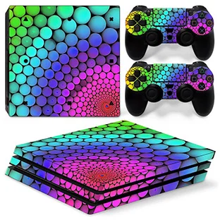 GOOYIYO-для sony PS4 Pro наклейка геймерская консоль контроллеры Виниловая наклейка цветная Живопись Кожа Play станция 4 Pro полная наклейка - Цвет: TN02-0720