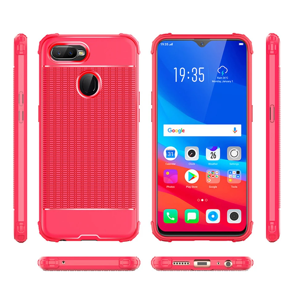 Роскошные рассеивания тепла защитный Матовый ТПУ чехол для OPPO A83 F5 молодых F3 F7 A59