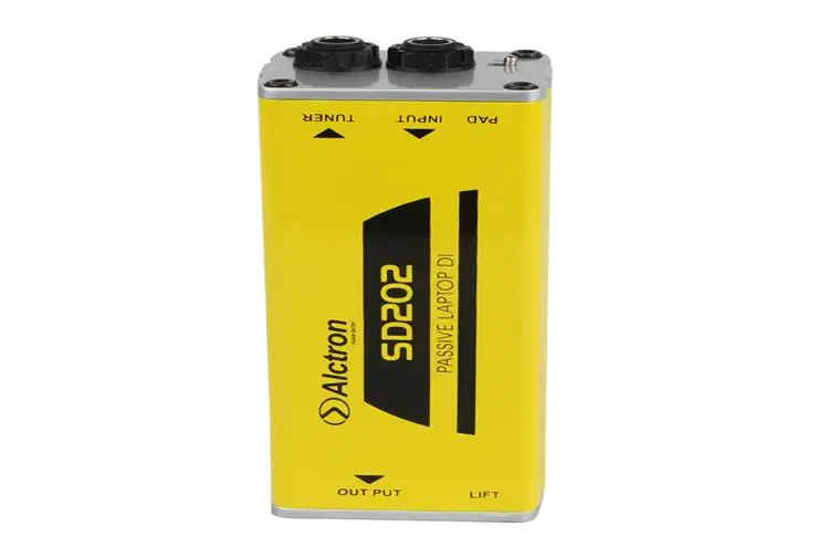 Alctron SD202 пассивный прямой ящик, стерео DI box моно для акустической гитары, бас, клавиатура шумоподавления