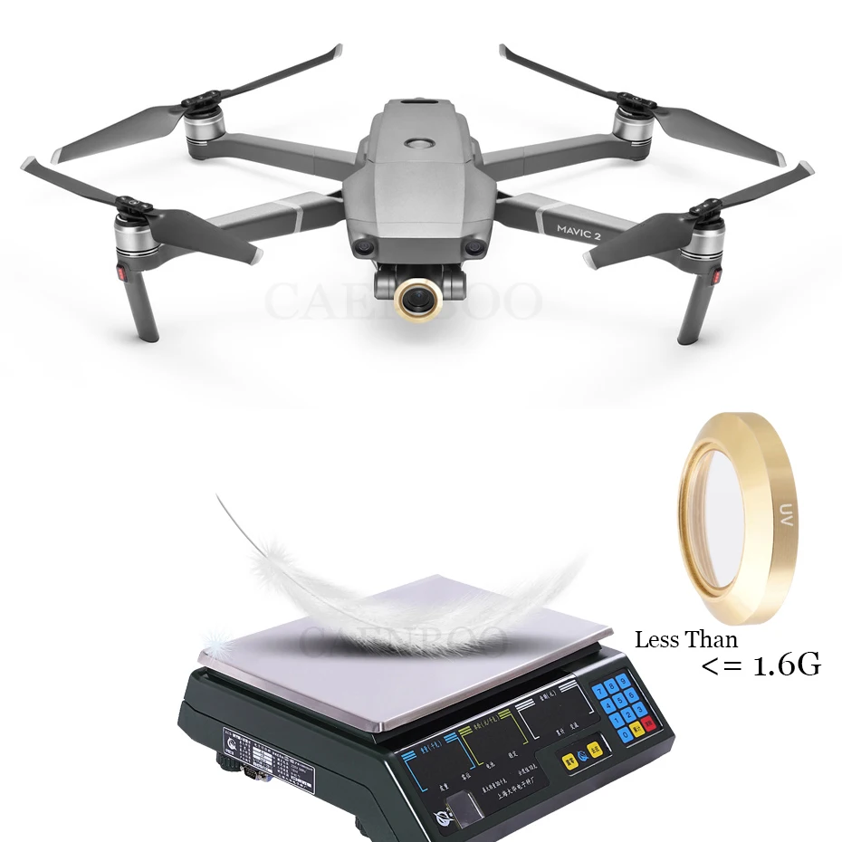 CAENBOO фильтр для DJI Mavic 2 Zoom ND4 + ND8 ND16 многослойная Защитная пленка дрона оптическое