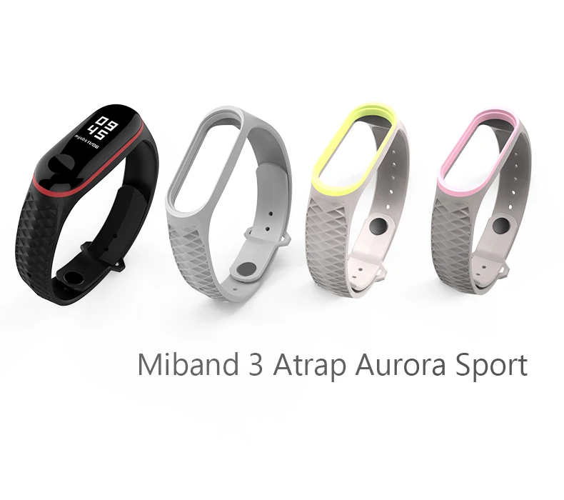 Mi jobs силиконовый mi Band 3 ремешок спортивный Аврора ремешок для Xiaomi mi band3 ремешок умные наручные часы mi band 3 Ремешок Браслет