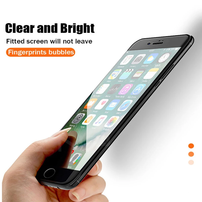 3D мягкий край закаленное стекло для iPhone 6 6s 7 8 Plus полное покрытие протектор экрана