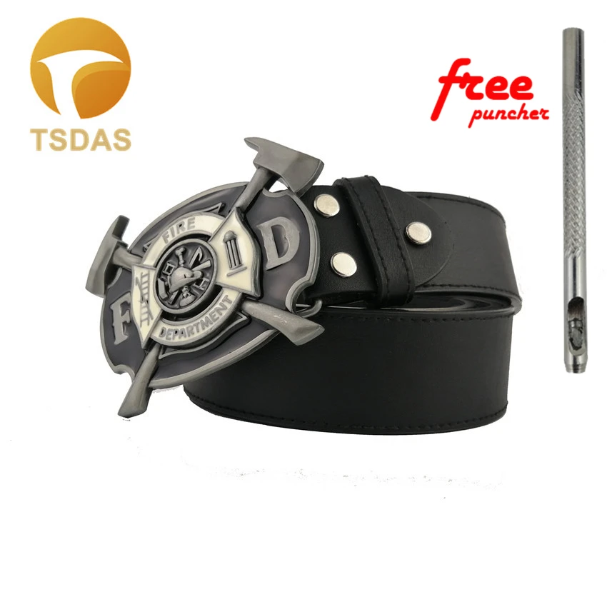 

FD Fire Fighter Belt Buckle With Silver Finish American Metal Belt Buckle High Quality Suitable For 4cm Width Belt