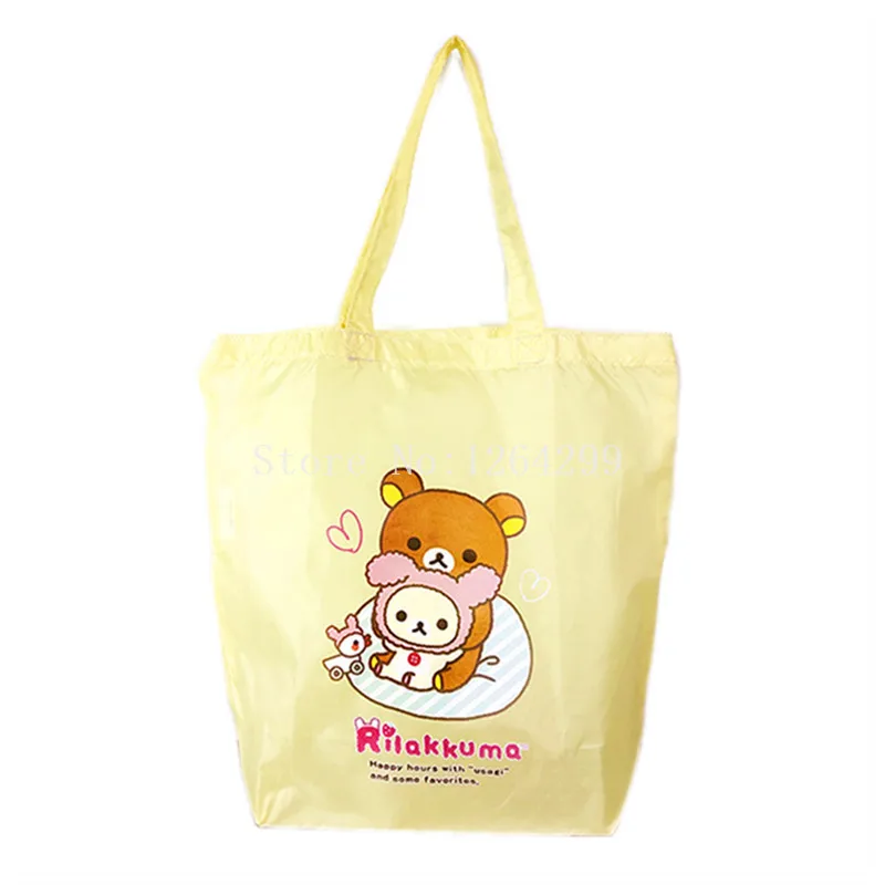 Новая мода Rilakkuma Девушки Женщины Складные хозяйственные сумки для детей Подарки