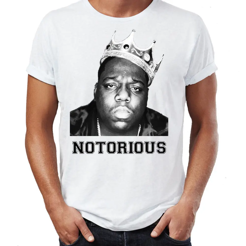 Пресловутый B.I.G. Biggie Smalls футболка большой хип-хоп Рождество для мужчин s Футболка