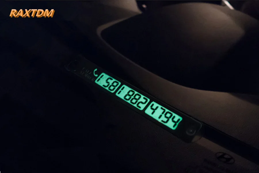 Временная парковочная карта светящийся номер телефона для Renault Koleos Clio Scenic Megane Duster