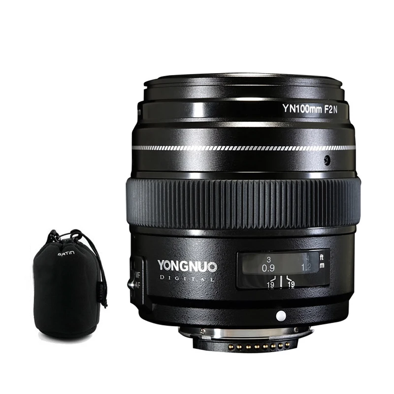 Фиксированный фокусный объектив YONGNUO YN100mm 100mm F2N для камеры Nikon Поддержка AF/MF