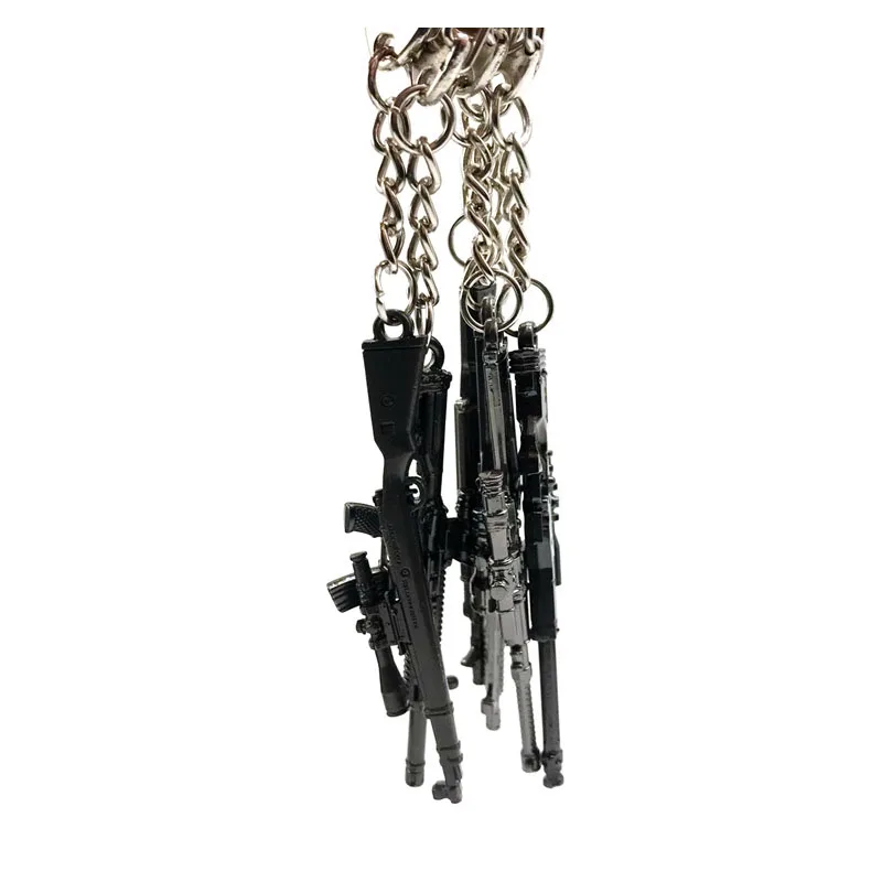 100 шт. брелки для ключей Горячая игра Φ PUBG CS GO модель оружия 98K снайперская версия