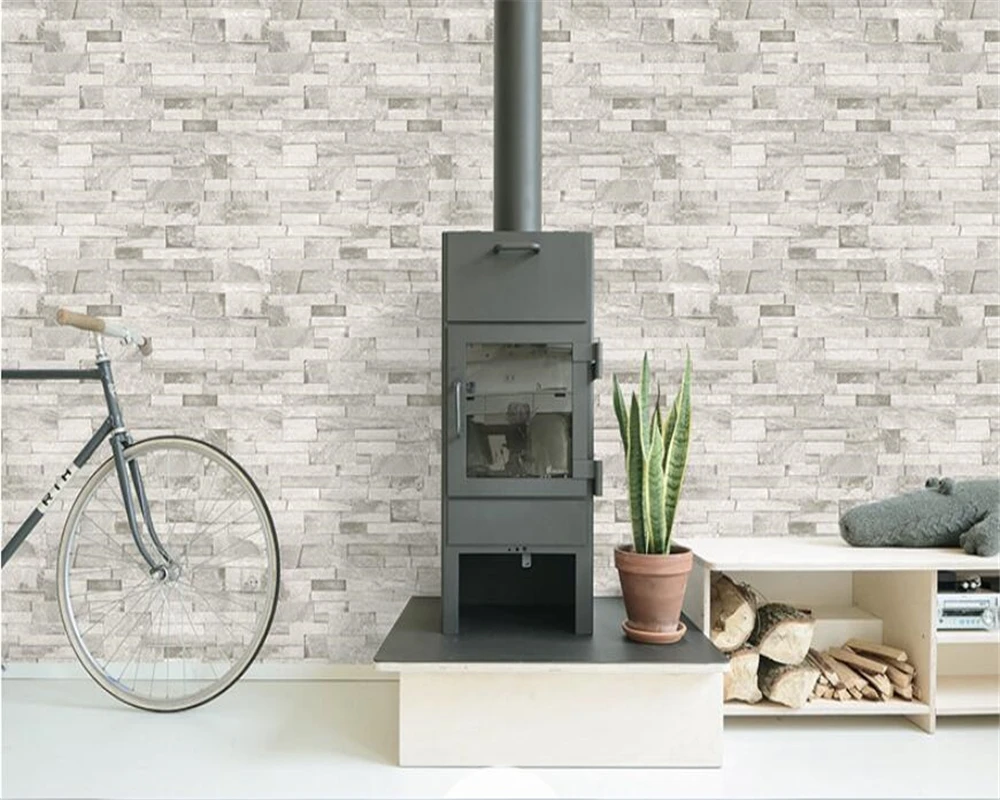 

beibehang papier peint mural 3d Chinese style non-woven antique brick wallpaper living room bar cafe wallpaper for kids room