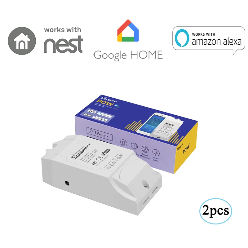 Itead Sonoff Pow беспроводной Wi Fi Переключатель Вкл/Выкл 16 А 3500 с измерением