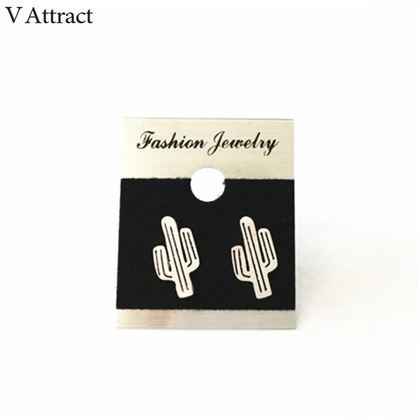 V притягивающие минималистичные Brincos Bijoux Femme из нержавеющей стали Saguaro