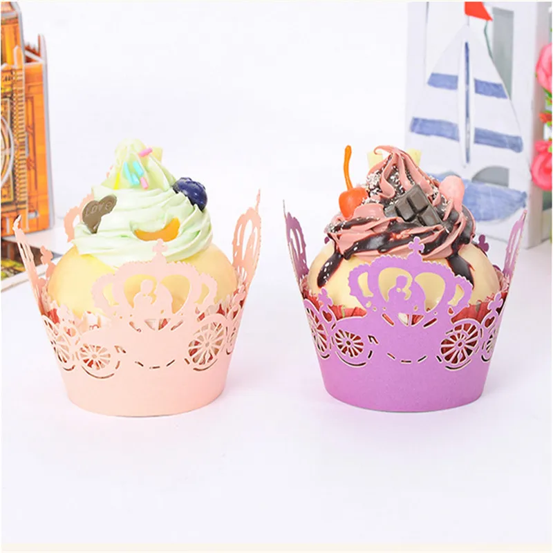 50 шт. Лазерная резка Завертчицы тыквы автомобиль любовь пары свадебные