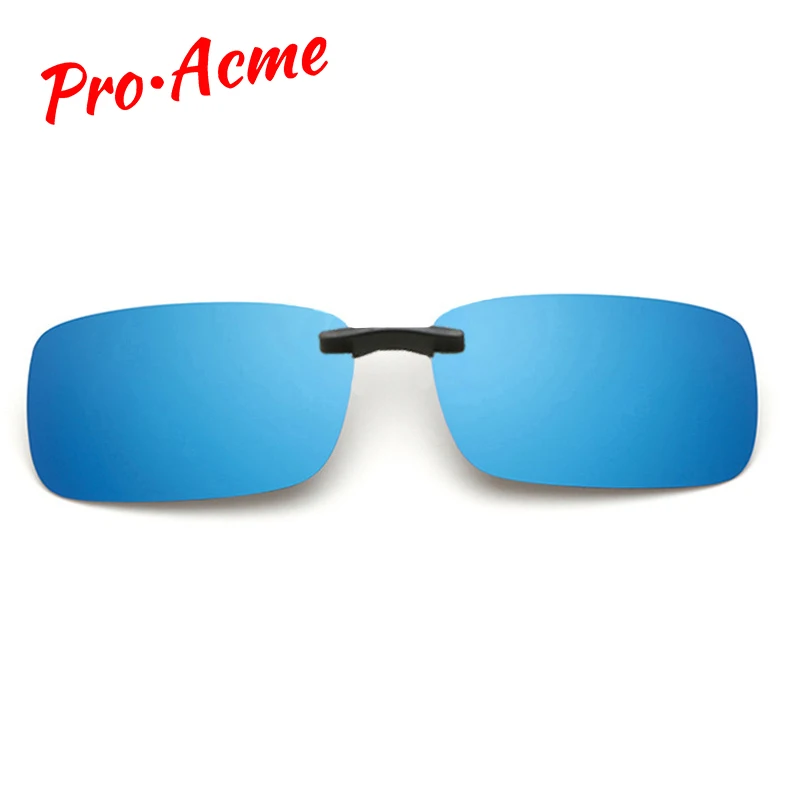 Pro Acme, унисекс, прямоугольные, поляризационные, на застежке, солнцезащитные очки для мужчин/женщин, солнцезащитные очки, зажим для близоруких, анти-UVA, анти-уфв, CC1076