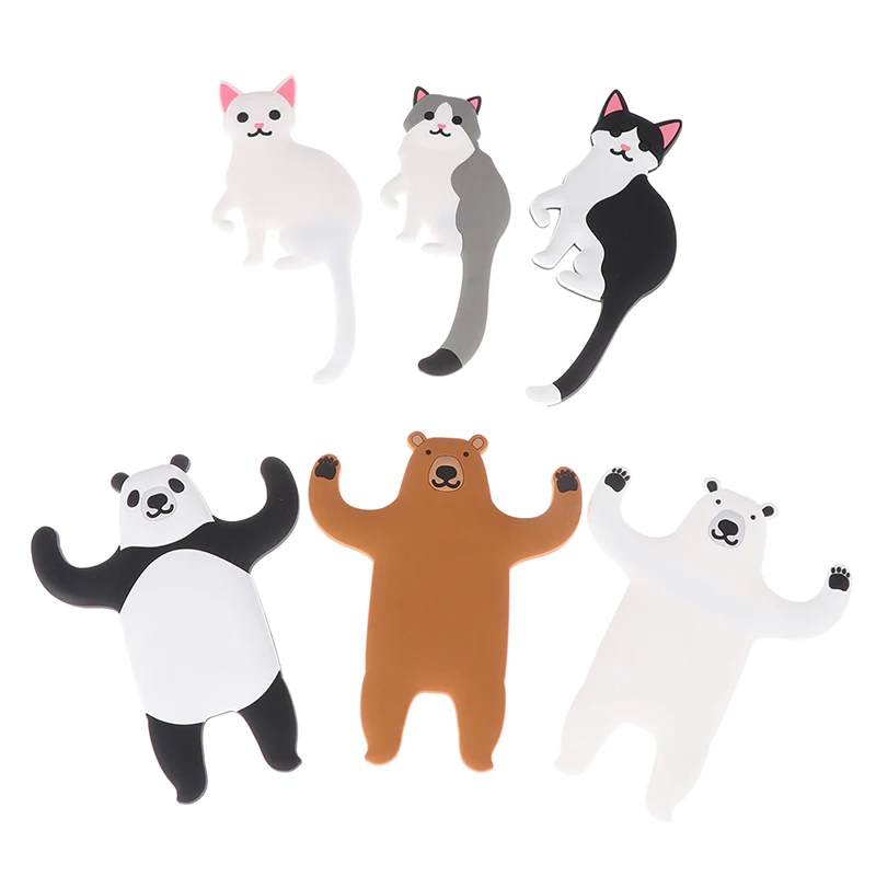 Милый мультяшный Кот Панда медведь ультра-мощный супер сильный магнитный крючок