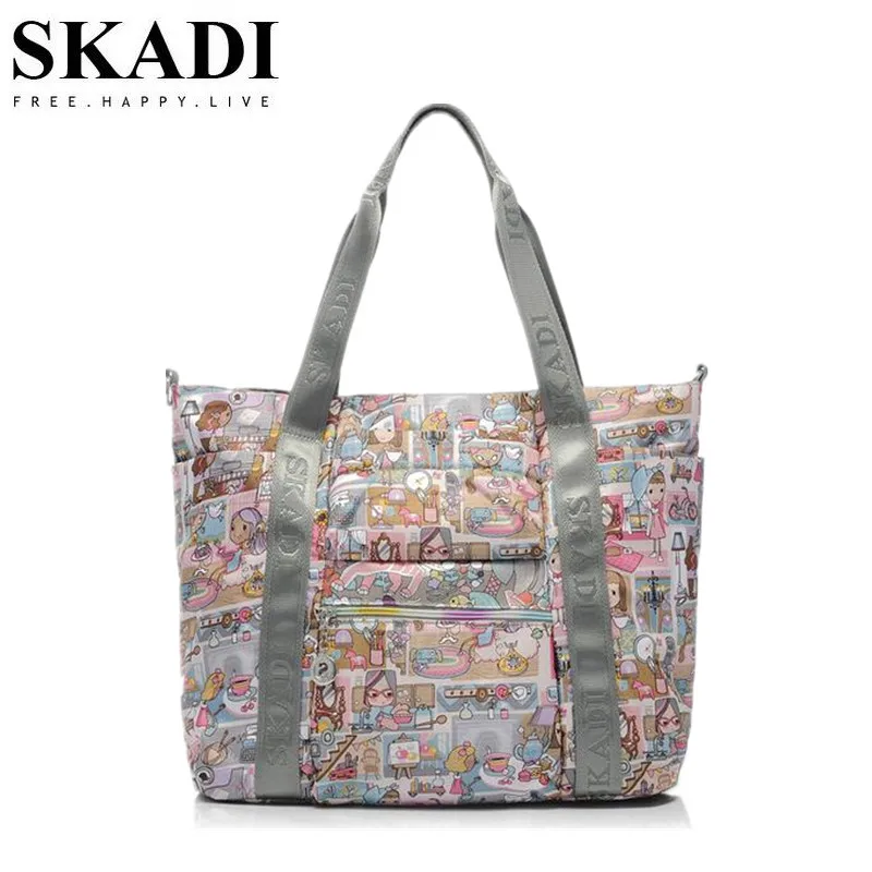 SKADI женские сумки тоут с принтом одуванчика водонепроницаемые пляжные летние