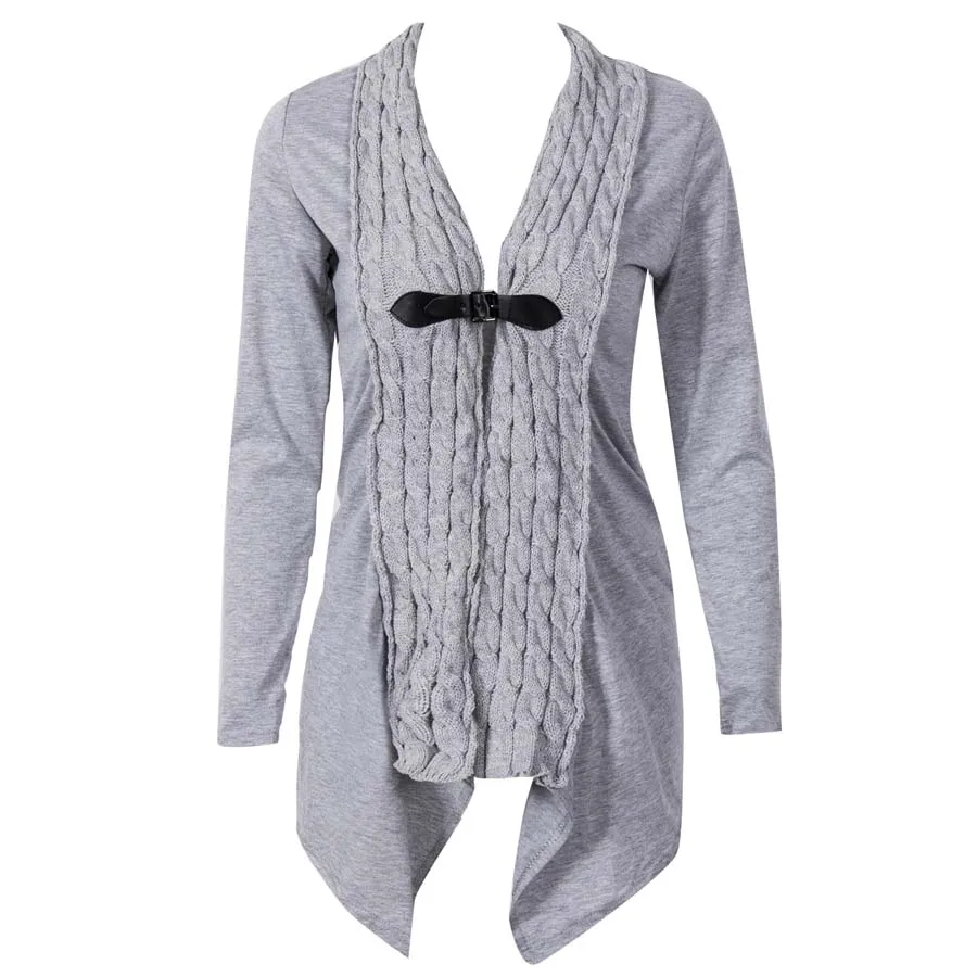 

Lady/Women Long Cardigan Loose Sweater Sleeve Knitted Outwear Jacket Coat Top Casual V Neck Top Feature Female Clothes