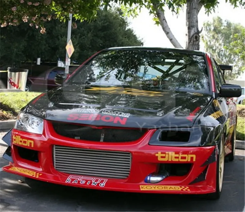 Фара CF из углеродного волокна для стайлинга автомобиля подходит 2001-2007 Evolution EVO 7 8 9