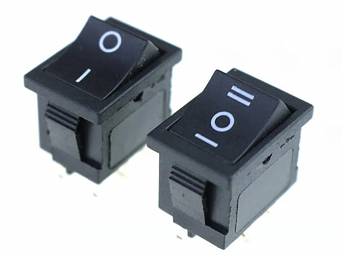 1 шт. 2 Позиции кулисный переключатель 6 pins вкл/выкл/на offon светоэлектрический KCD1