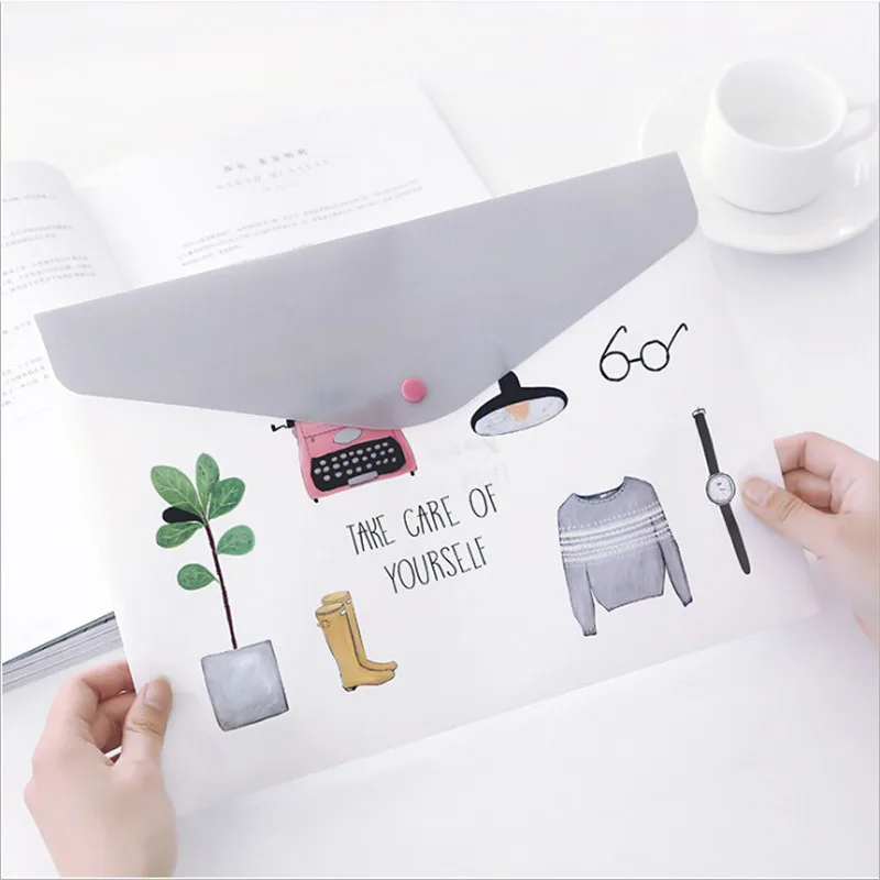 Папка для документов А4 из ПВХ портфель сумка канцелярских принадлежностей