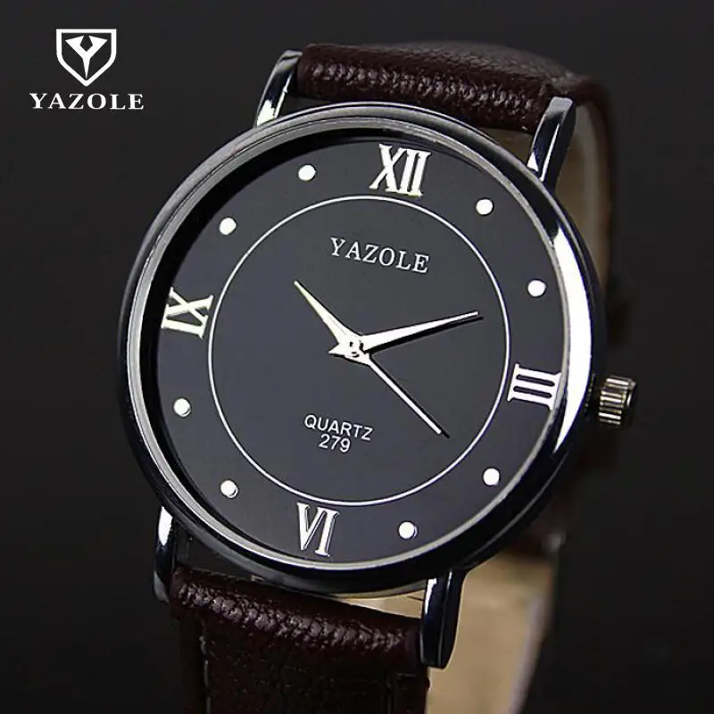 2018 Лидирующий бренд Роскошные YAZOLE мужские часы кварцевые-наручные Мужские