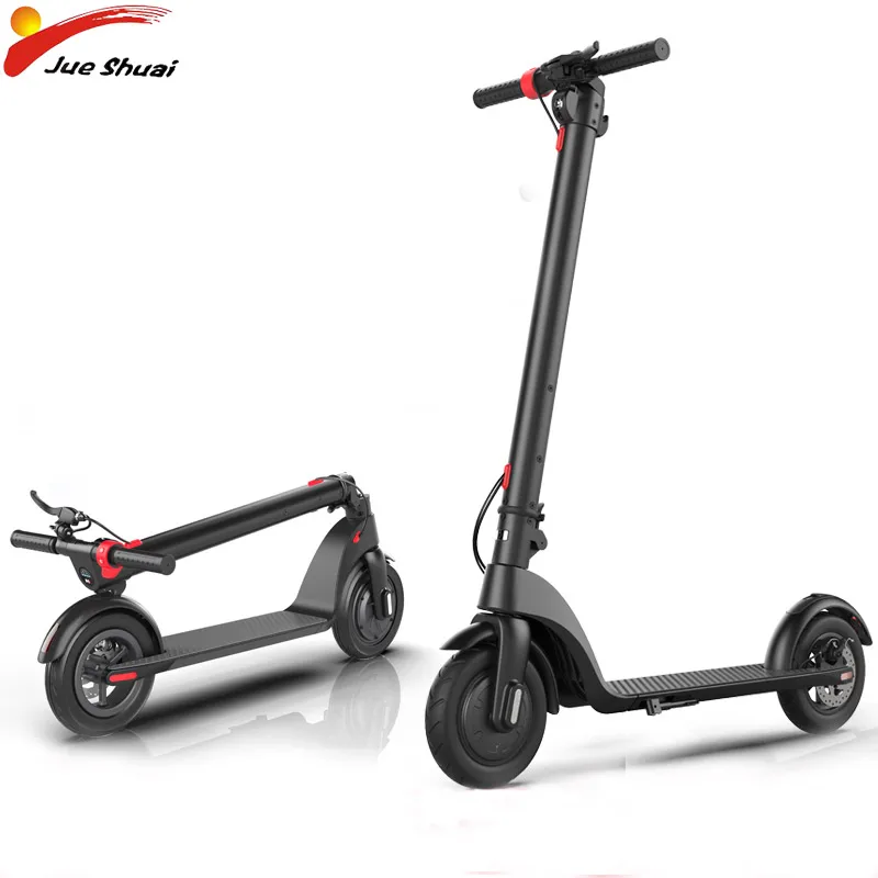 Scooter 8,5 дюйм, перезаряжаемый литиевый электрический скутер на батарейках 36 в 250 Вт передний мотор двойной тормоз складной взрослый скейтборд E скутер - Цвет: Scooter