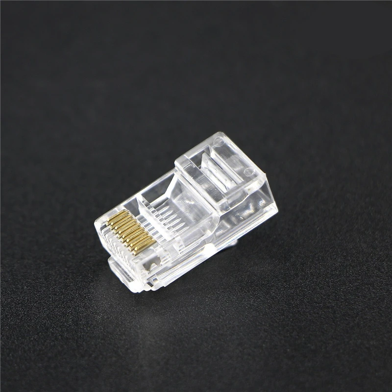 50 шт в наборе с украшением виде кристаллов 8Pin RJ45 модульный разъем Rj 45 Разъем