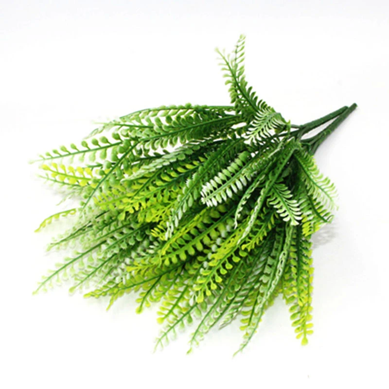 7 веток искусственная пластмассовая трава искусственные цветы свадебный цветок