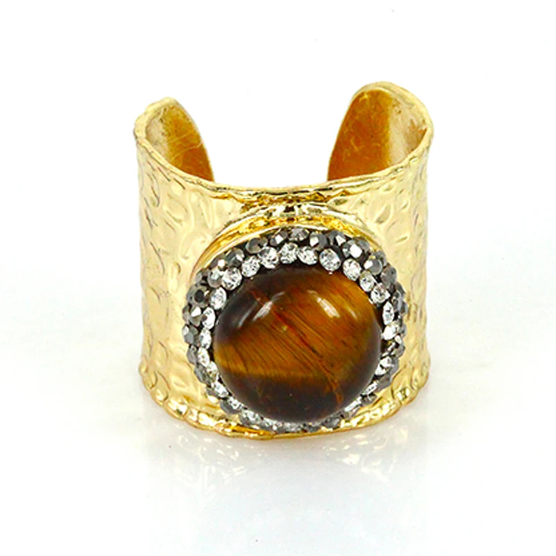 Очаровательные каменные бусины с натуральным синим коричневым и тигровым глазом