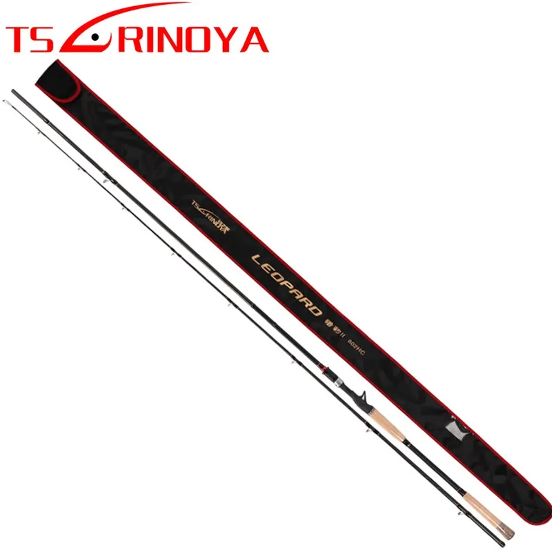 

TSURINOYA LEOPARDII 802HC 2.4m 2Sec Casting Rod 8-30g H/Fast Snakehead Cork Handle FUJI Accessories Lure Fishing Rods Pesca Olta