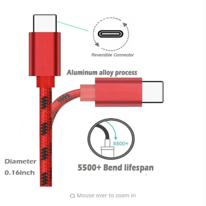 USB type C 3 1 кабель быстрой зарядки 0 2/1/2/3 м для Samsung Galaxy A3 A5 A7 2017 S8 S9 A320F A520F A720F Moto Z Z2 play