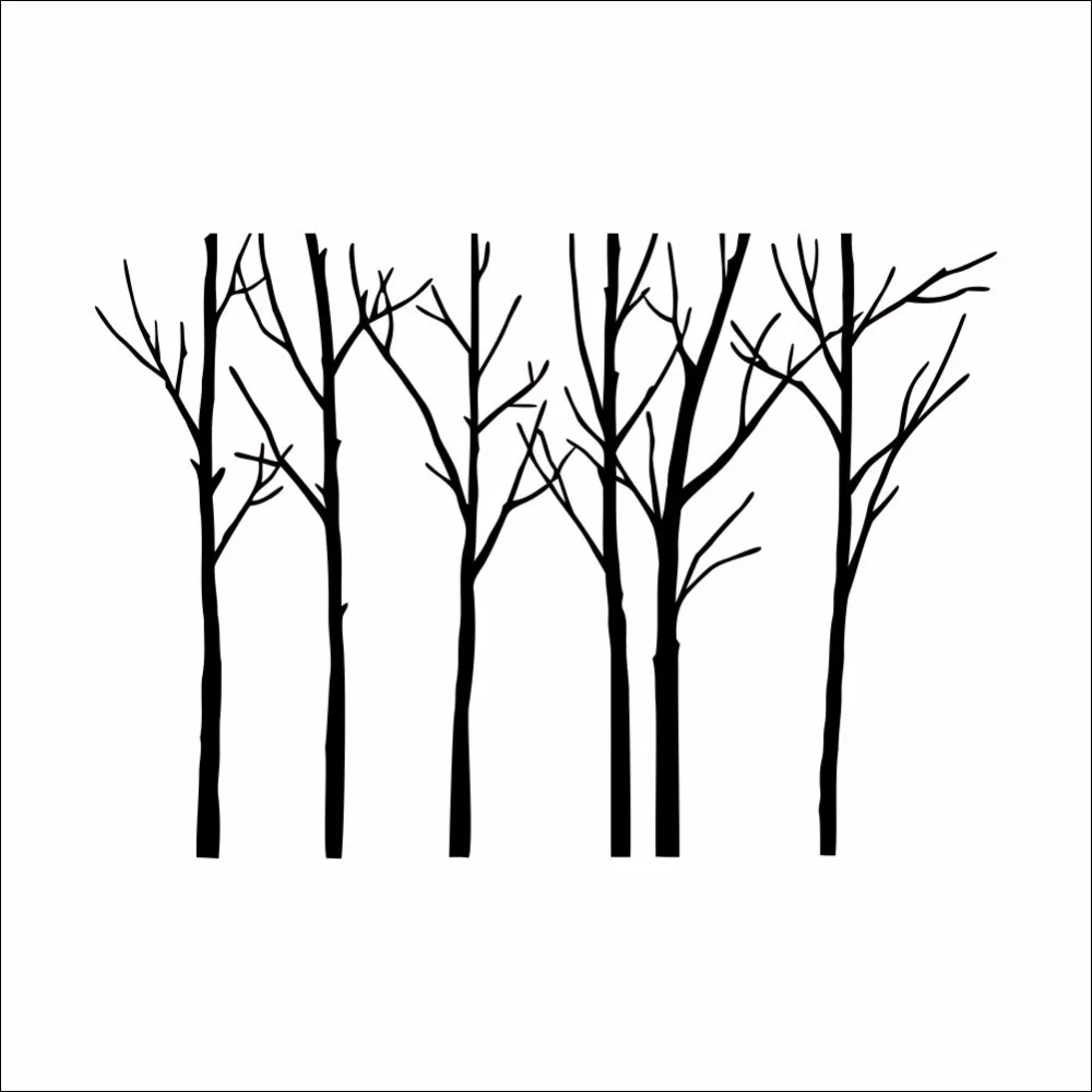 Simple Fashion Tree Branches DIY Art Home Decor Vinyl Living Room Sofa Background Wall Decals Large Size Stickers | Дом и сад