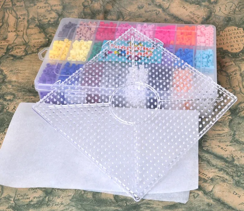 24 цвета 4800 шт 5 мм Хама бусины с Pegboard Дети образования Diy игрушки гарантия качества предохранитель Perler бусины