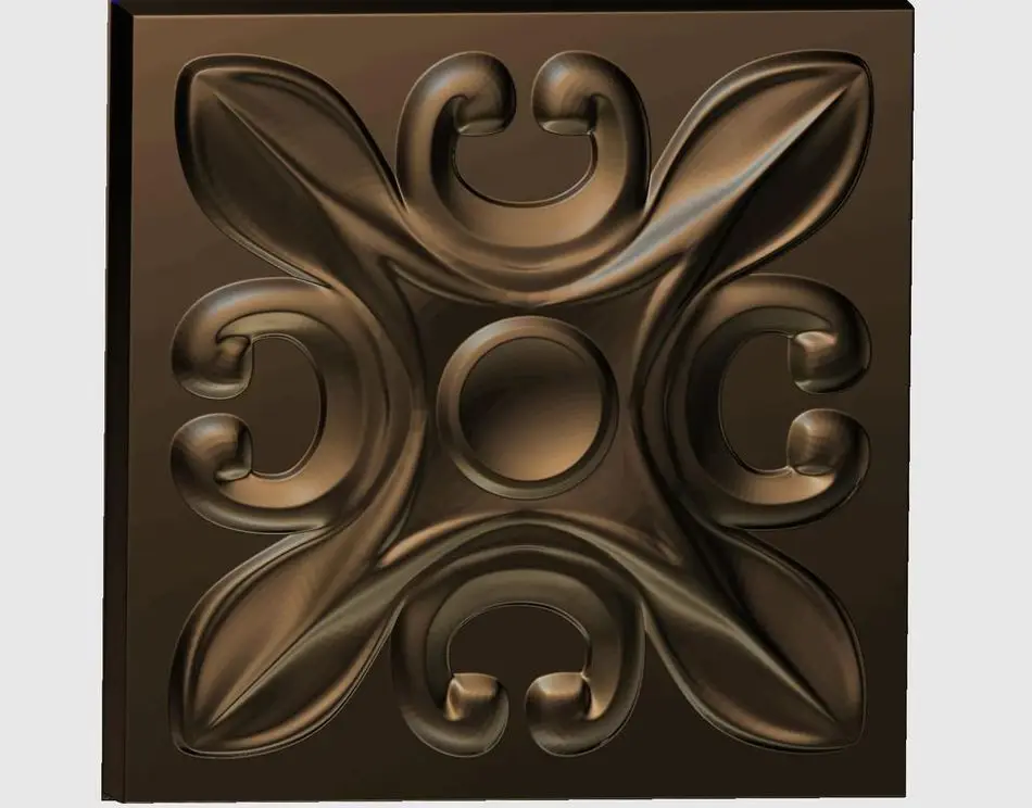 3d модель рельef для ЧПУ в формате STL rosette_36|3d model relief|3d relief modelfor cnc |