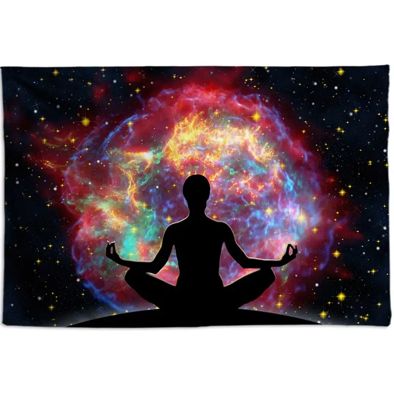 Chakra гобелен настенный Psychedelic Galaxy украшение Хиппи Мандала Йога Медитация