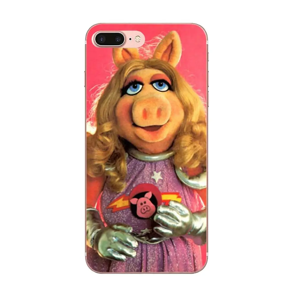 Коробочка для звонков из ТПУ The Muppets Miss Piggy Samsung Galaxy Note 5 8 9 S3 S4 S5 S6 S7 S8 S9 S10 mini Edge Plus