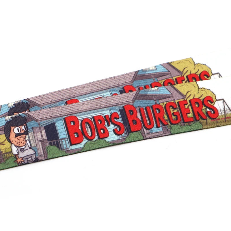 Боб мультфильм шнур ID держатель акварель ткань шнурки Мобильный телефон значка