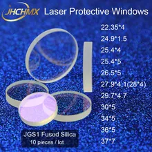 JHCHMX Laser Protective Lens/Windows 22.35*4 25.4*4/5 26.5*5 27.9*4.1 30*5 36*5 37*7 1064nm JGS1 Quartz For Fiber Laser Machine