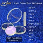 Лазерная Защитная линза JGS1, Кварцевая, для окон 22,35*4, 25,4*45, 26,5*5, 27,9*4,1, 30*5, 36*5, 37*7, 1064 нм